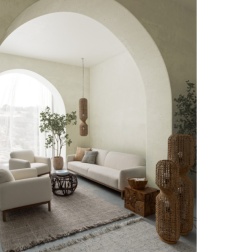 Divano 3 posti Detroit naturale Boucle' Bizzotto